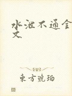 水泄不通金银原文