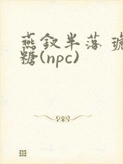 燕钗半落 琥珀糖(npc)