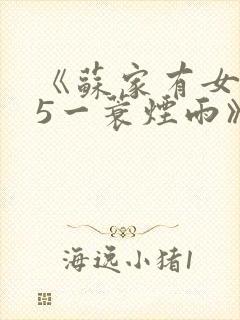 《苏家有女1v5一蓑烟雨》