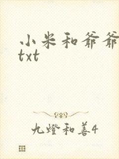 小米和爷爷全篇txt