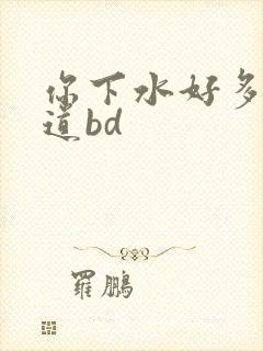 你下水好多下水道bd