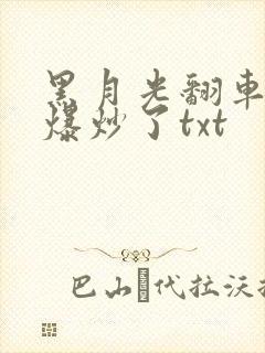 黑月光翻车后被爆炒了txt