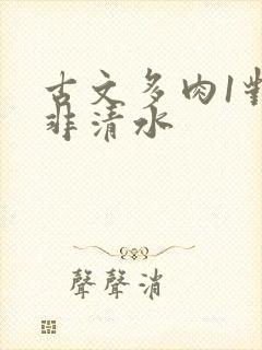 古文多肉1对n非清水