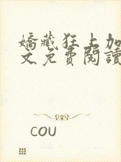 娇藏狂上加狂全文免费阅读笔趣阁