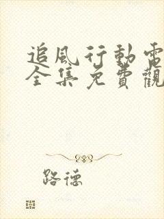 追风行动电视剧全集免费观看