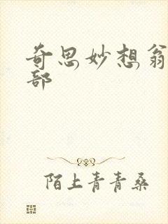 奇思妙想翁十三部