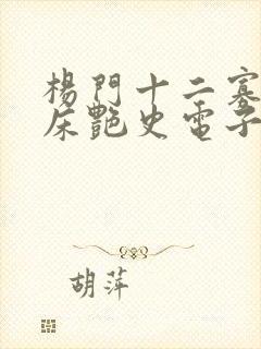 杨门十二寡妇肉床艳史电子书