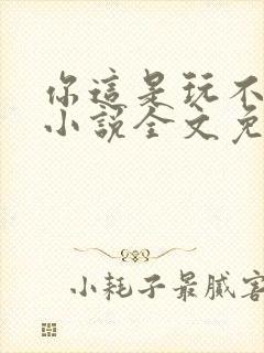 你这是玩不起呀小说全文免费阅读