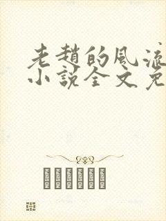 老赵的风流人生小说全文免费阅读