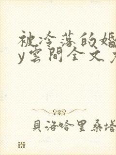 被冷落的婚姻by云间全文免费笔趣阁