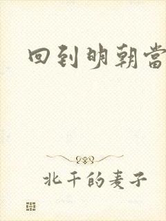 回到明朝当太监