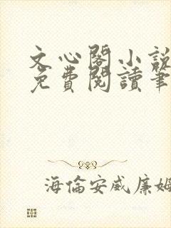 文心阁小说全文免费阅读笔趣阁