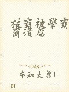 校霸被学霸玩到崩溃腐