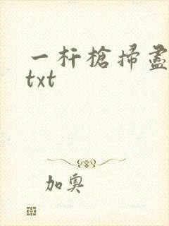 一杆枪扫尽全家txt