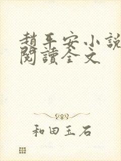 赵平安小说免费阅读全文