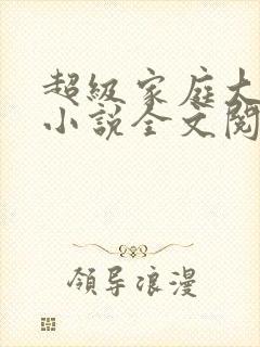 超级家庭大杂烩小说全文阅读