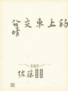 公交车上的诗请晴