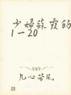 少妇苏霞的沉沦1一20