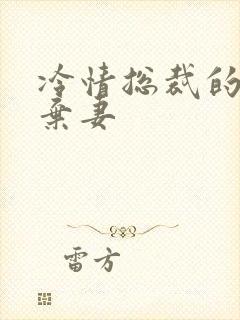 冷情总裁的新婚弃妻