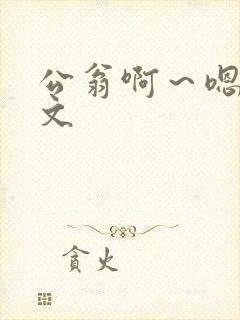 公翁啊～嗯啊h文