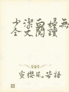 少洁白妇无删减全文阅读