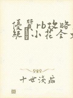 优质rb攻略系统寀小花全文免费阅读