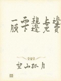 一面亲上边一面膜下边免费阅读