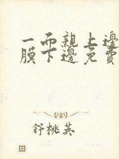 一面亲上边一面膜下边免费阅读