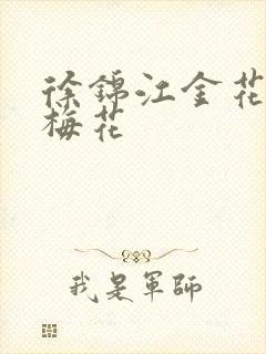 徐锦江金花瓶楷梅花