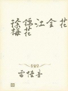 徐锦江金花瓶楷梅花