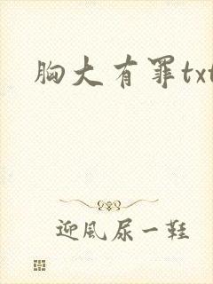 胸大有罪txt