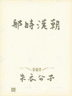 那时汉朝