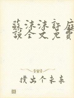 苏沫沫许庭川小说全文免费阅读