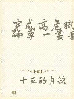 穿成高危职业之师尊 一丛音