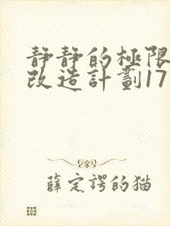 静静的极限自我改造计划17