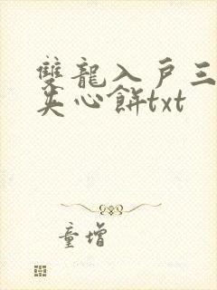双龙入户三人行夹心饼txt
