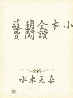 苏玥全本小说免费阅读