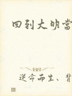 回到大明当才子