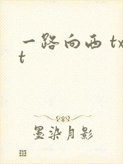 一路向西 txt