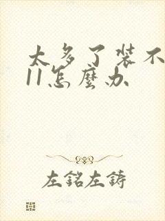 太多了装不下h11怎么办