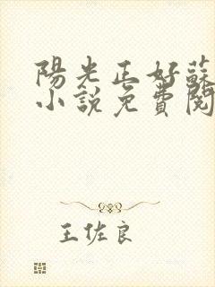 阳光正好苏玥玥小说免费阅读