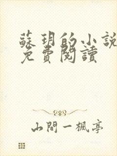 苏玥的小说全文免费阅读