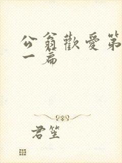 公翁欢爱第三十一篇