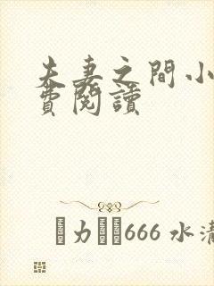 夫妻之间小说免费阅读