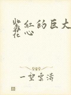 紫红的巨大顶开花心