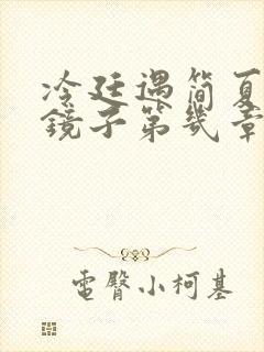 冷廷遇简夏对着镜子第几章