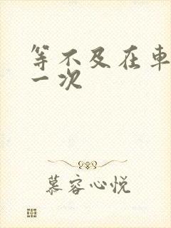 等不及在车里做一次