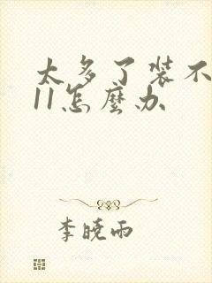 太多了装不下h11怎么办