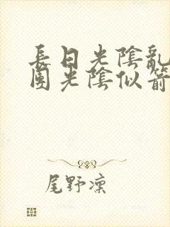 长日光阴乱作一团光阴似箭眇眇