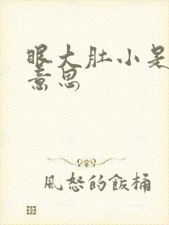 眼大肚小是什么意思